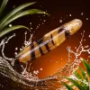 Brown striped hair clips with thickened metal teeth that leave no marks and won't damage hair are suitable for daily commuting Specification image